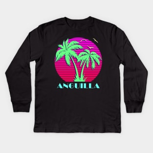 Anguilla Kids Long Sleeve T-Shirt